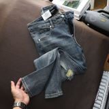 Quần Jeans ICONDENIM Mid Blue Wash Distressed