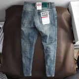 Quần Jean ICONDENIM Mid Blue Wash Distressed