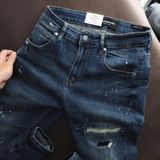 Quần Jeans ICONDENIM Skinny Dark Blue Heavy Rips