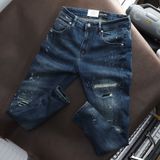 Quần Jeans ICONDENIM Skinny Dark Blue Heavy Rips