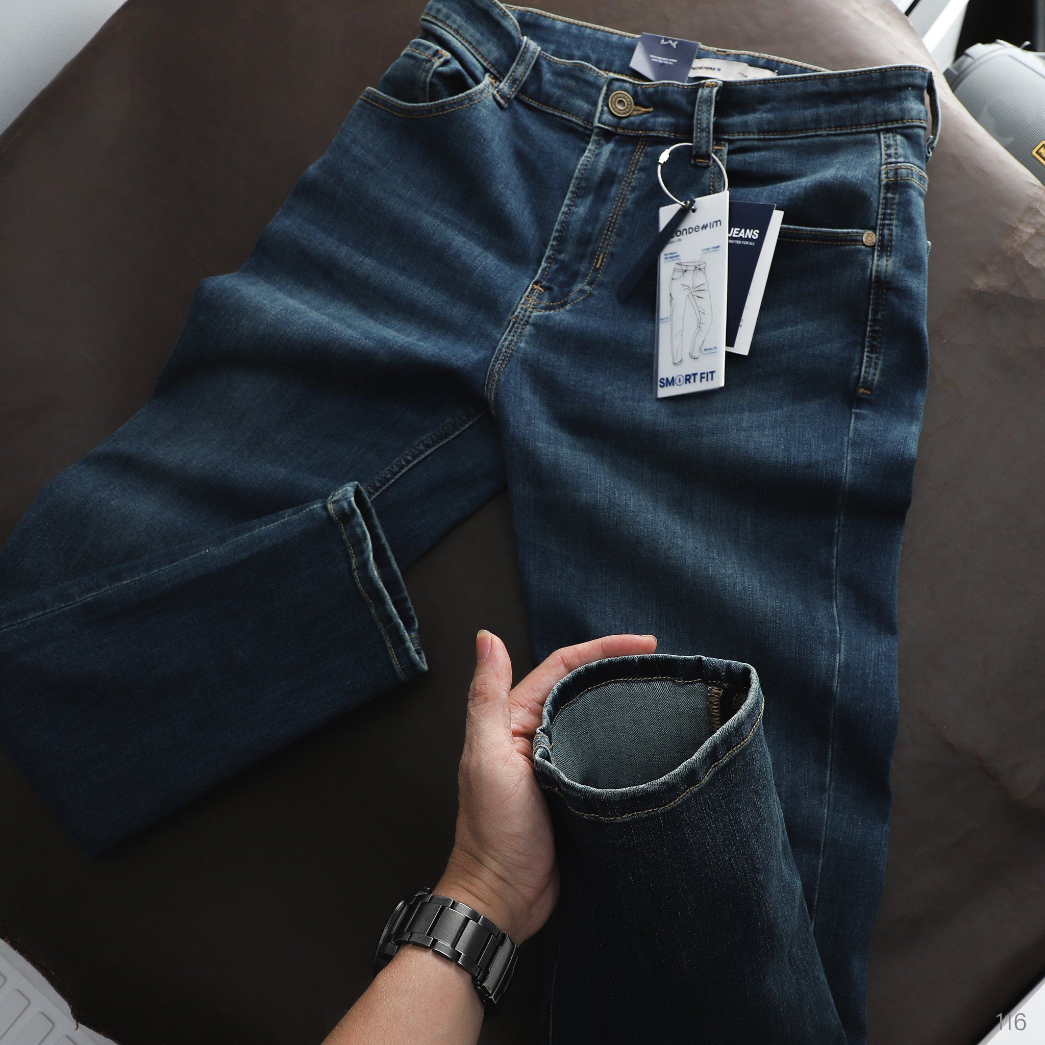 Quần Smart Jeans ICONDENIM Org-Blue Smart Fit