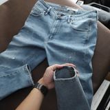 Quần Jean Nam ICONDENIM Skinny Wash Ripped Paint Splatter