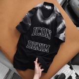 Áo Thun Premium Cotton Acid Wash Embroider Letters