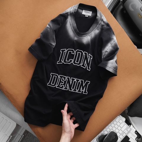 Áo Thun Nam Premium Cotton Acid Wash Embroider Letters