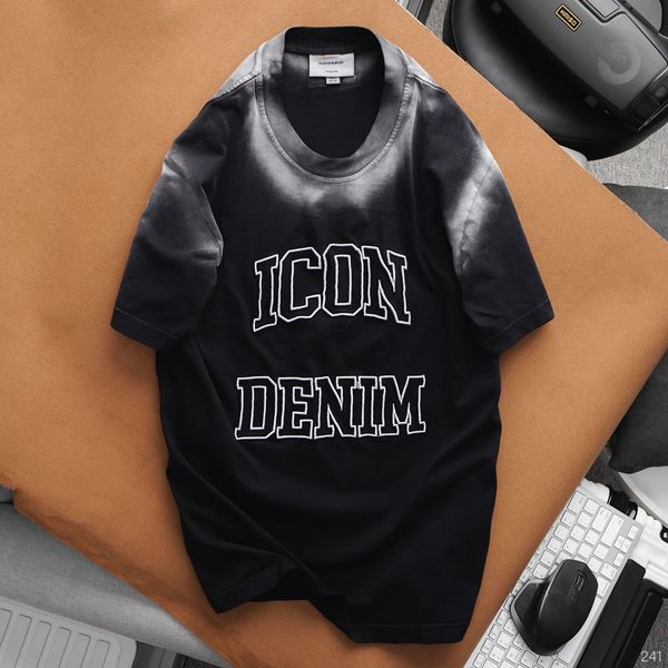 Áo Thun Premium Cotton Acid Wash Embroider Letters