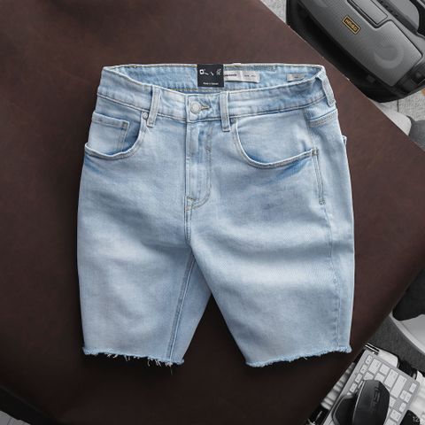 Quần Short Jean Nam ICONDENIM Light Blue Form Slim