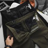 Quần Kaki Nam ICONDENIM Form Straight Túi Hộp