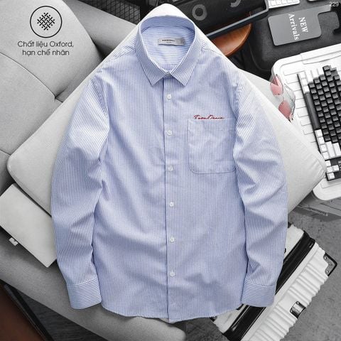 Áo Sơ Mi Nam Oxford ICONDENIM RedScript