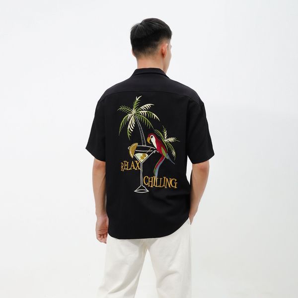 Áo Sơmi Cuban Linen ICONDENIM Parrot