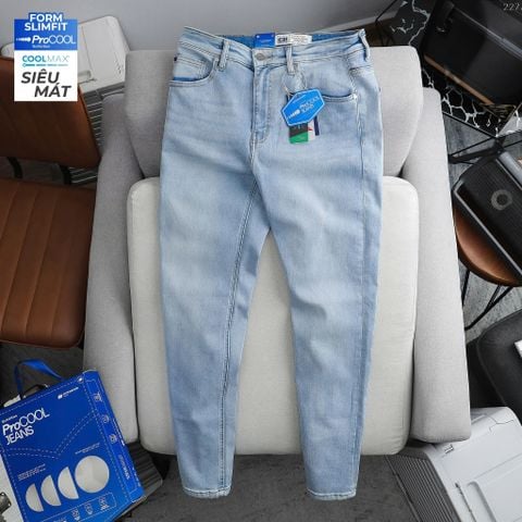 Quần Jeans Nam Procool ICONDENIM CoolMax Performance Light Blue Slim