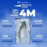 Quần Jean Nam ProCool ICONDENIM CoolMax Black Slim