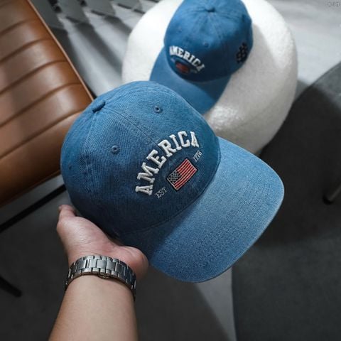 Mũ Lưỡi Trai Denim ICONDENIM America Vibe