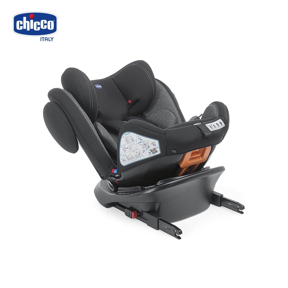  Ghế ngồi ô tô Chicco Unico Plus Isofix 0-12Y xoay 360˚ - Đen Shadow 