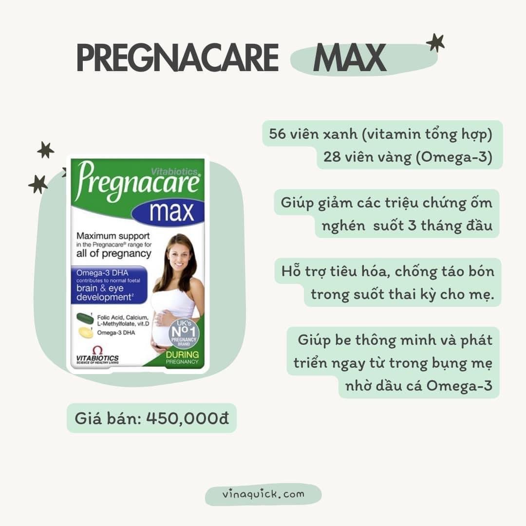  Vitamin Cho Mẹ Bầu Pregnacare Max, 84 Viên 