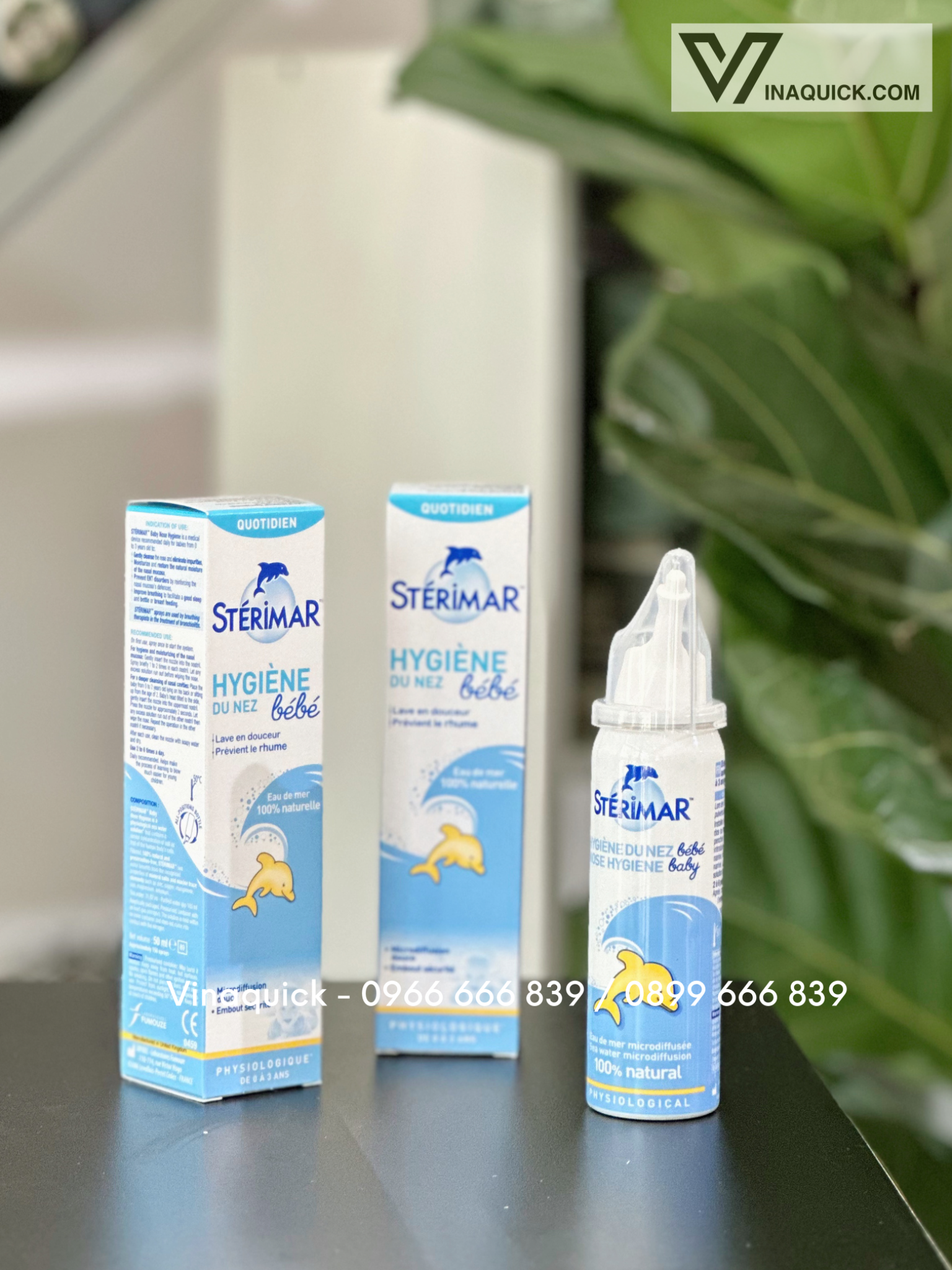  Xịt muối biển Stérimar cá heo xanh - 100ml 