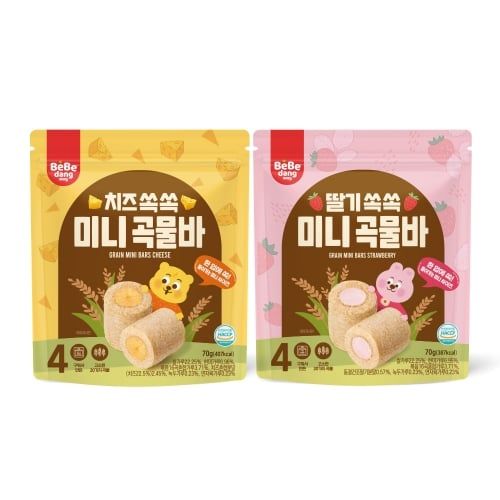  Bánh Cuộn Ngũ Cốc Mini Bebedang Cho Bé Từ 15M+ (70g) 