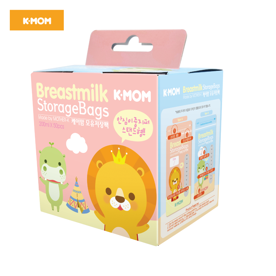  TÚI TRỮ SỮA K-MOM HÀN QUỐC (200ML) - Loại 50C 