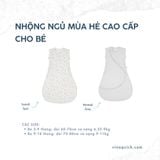  Túi Ngủ Purflo Mùa Hè Cao Cấp Cho Bé 0.5 Tog - Scandi Spot 