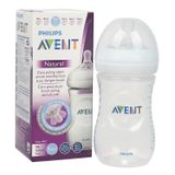  Bình Sữa Philips Avent Natural Nhựa PP BPA Free Cổ Rộng 260ml (SCF693/13) 