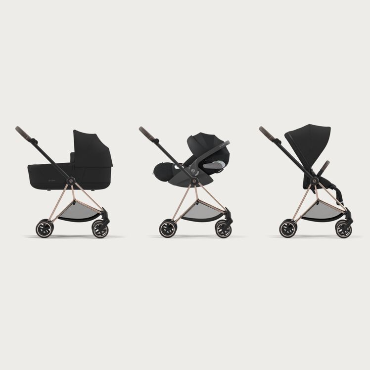  XE ĐẨY CYBEX MIOS 3 - KHUNG ROSE GOLD/PACK DARK NAVY 