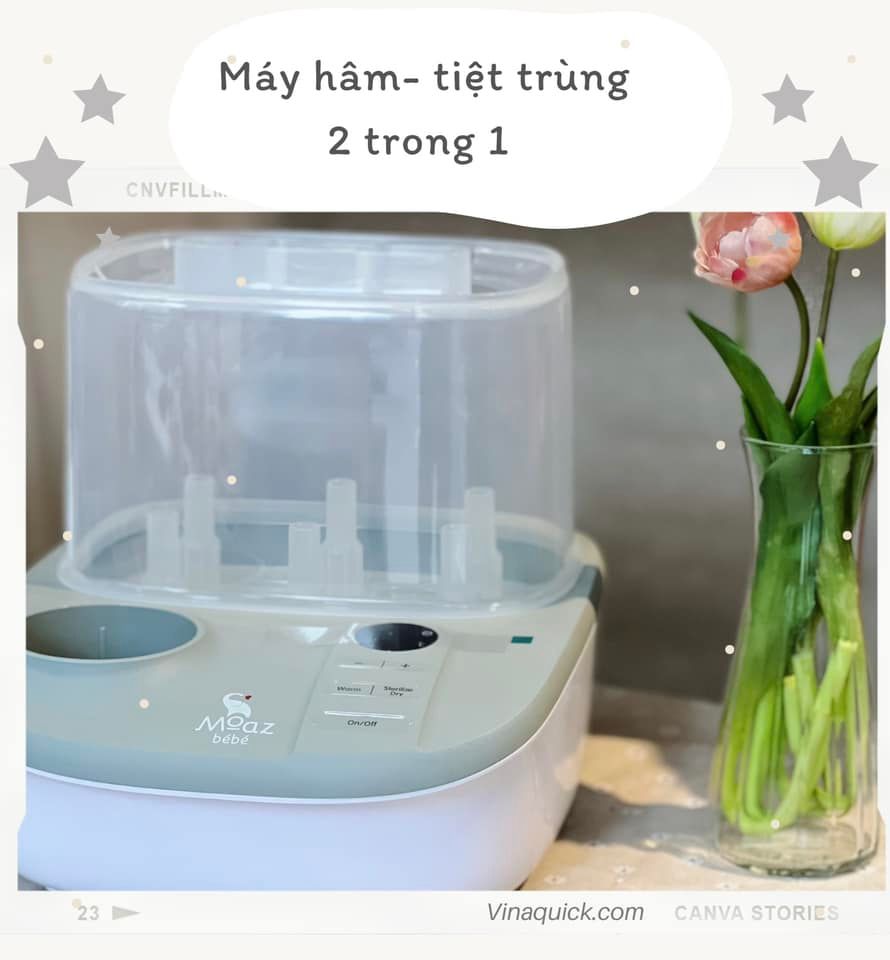  Máy hâm sữa, tiệt trùng và sấy khô đa năng Moaz BéBé MB-005 