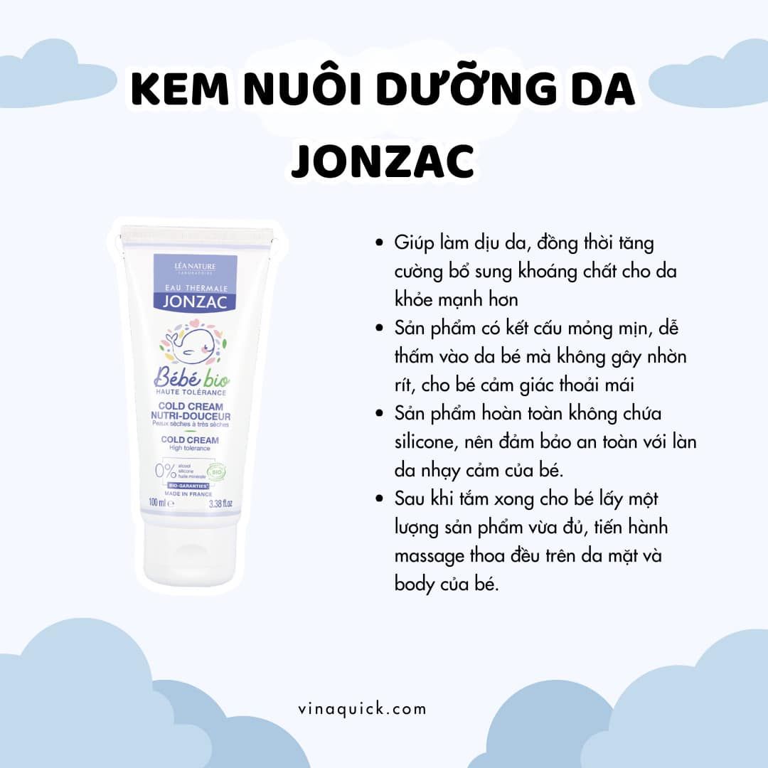 Eau Thermale JONZAC BébéBio Cold Cream, 100 ml