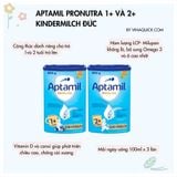  Sữa Aptamil Pronutra Kindermilch Đức Số 2+ Cho Bé Trên 2 Tuổi (800g) 