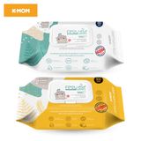  KHĂN ƯỚT CAO CẤP K-MOM HÀN QUỐC VÂN NỔI CÓ NẮP- 100 TỜ 