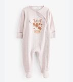  Set 2 Bộ Baby Sleepsuit Next Uk Tay Dài Họa Tiết Animal 