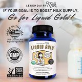  Viên Uống Lợi Sữa Legendairy Milk Liquid Gold Cho Mẹ Sau Sinh Và Cho Con Bú (60 viên) 