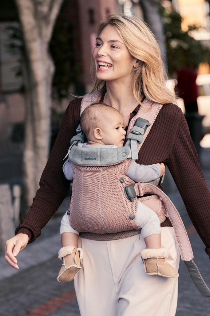  Địu Trẻ Em Baby Bjorn Baby Carrier Harmony - Màu Dusty Pink 