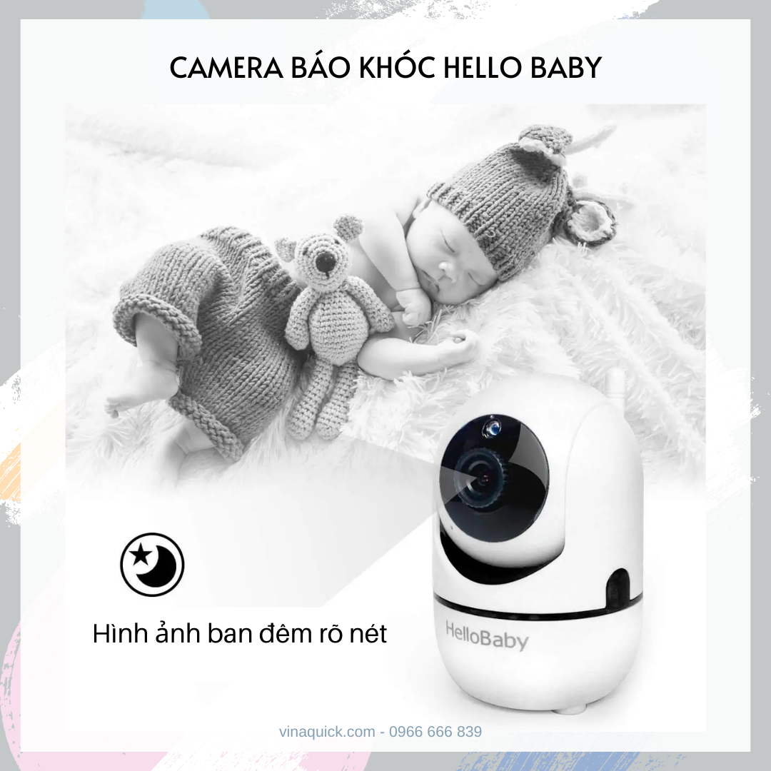  Camera theo dõi - báo khóc HelloBaby HB6550 (5 inch) 