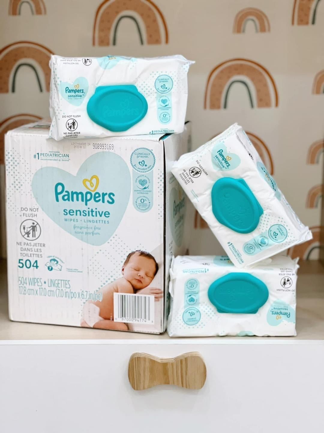  KHĂN GIẤY ƯỚT CHO DA NHẠY CẢM PAMPER SENSITIVE - 72 TỜ 