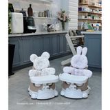  GHẾ ĂN DẶM MUNA JELLYMOM -  HỌA TIẾT THỎ 