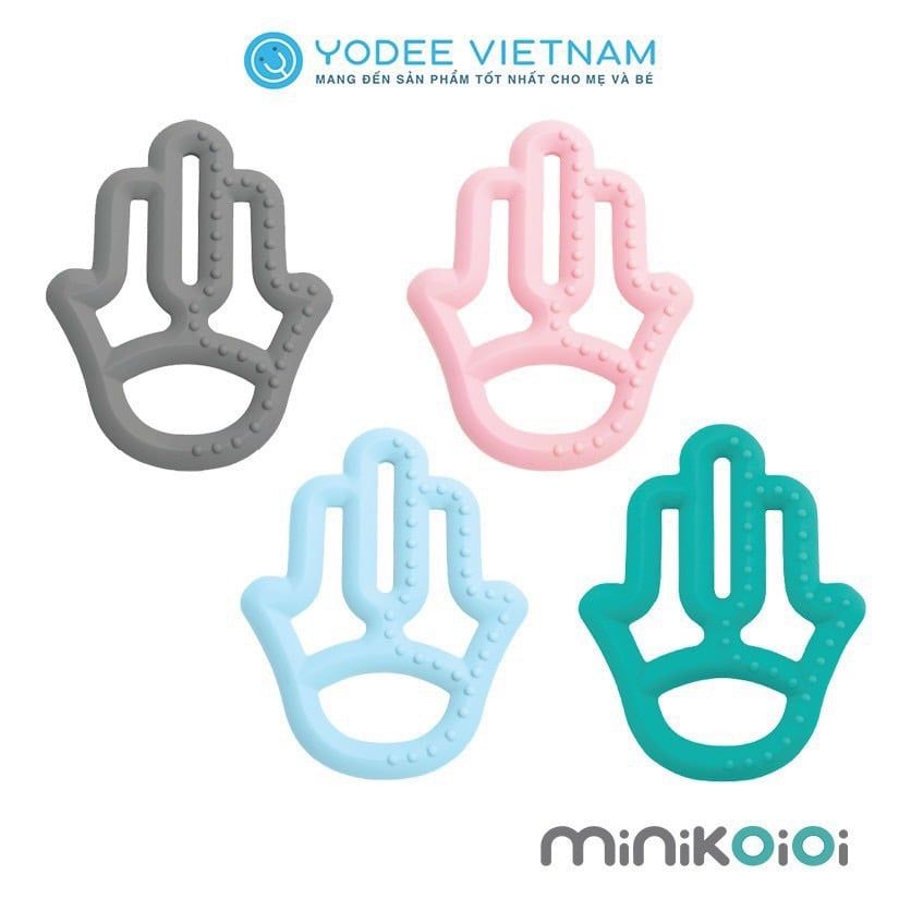  Gặm Nướu Bàn Tay Silicone Minikoioi Cho Bé 