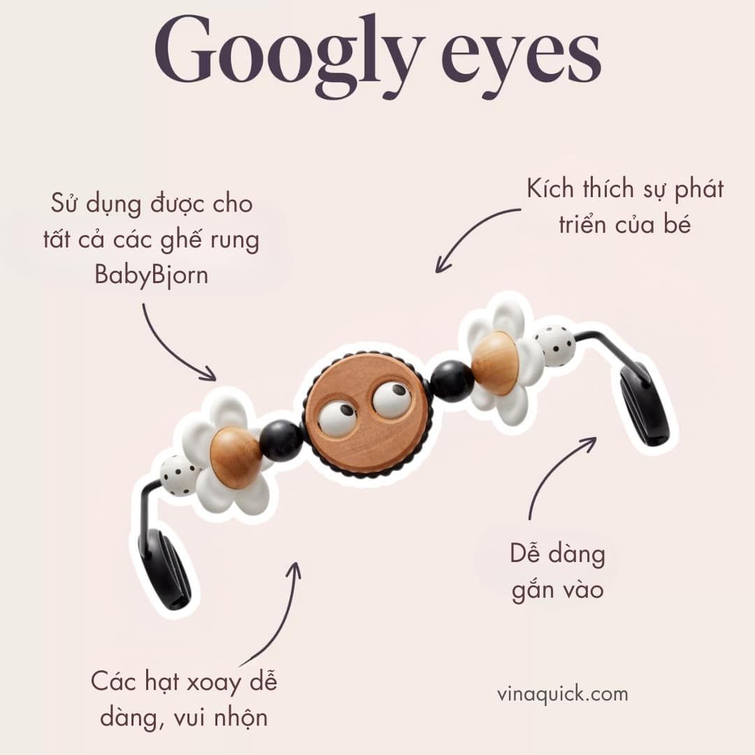  Thanh đồ chơi treo ghế rung Baby Bjorn - Googly Eyes 