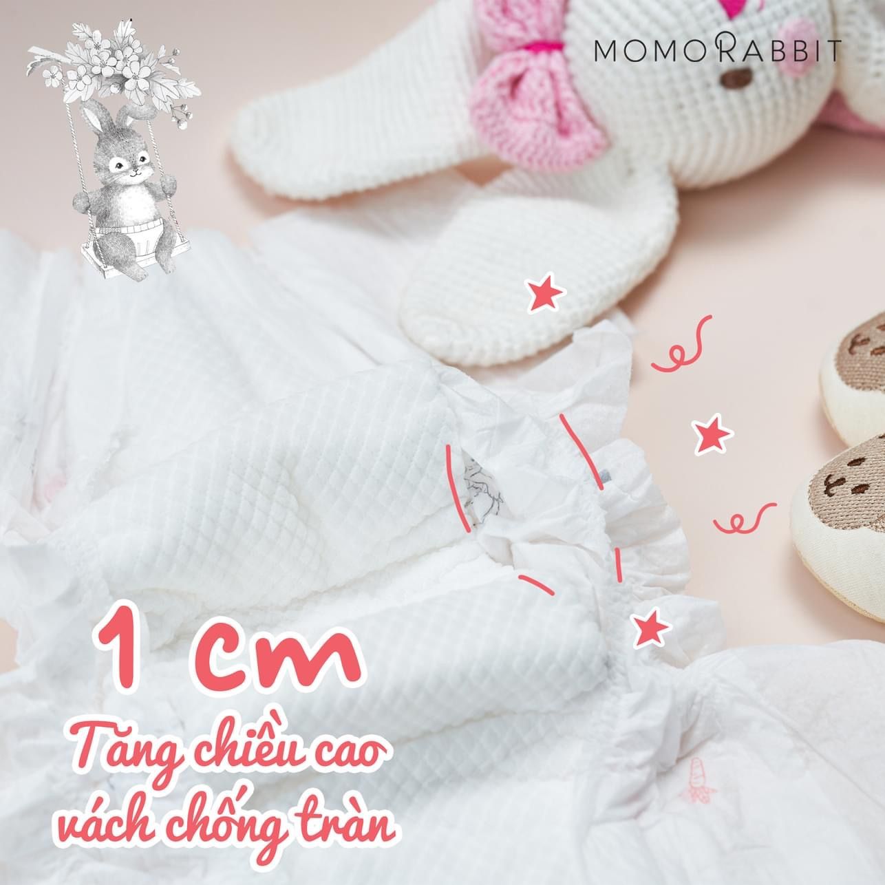  Tã/Bỉm Dán MoMo Rabbit Eco Singsing 