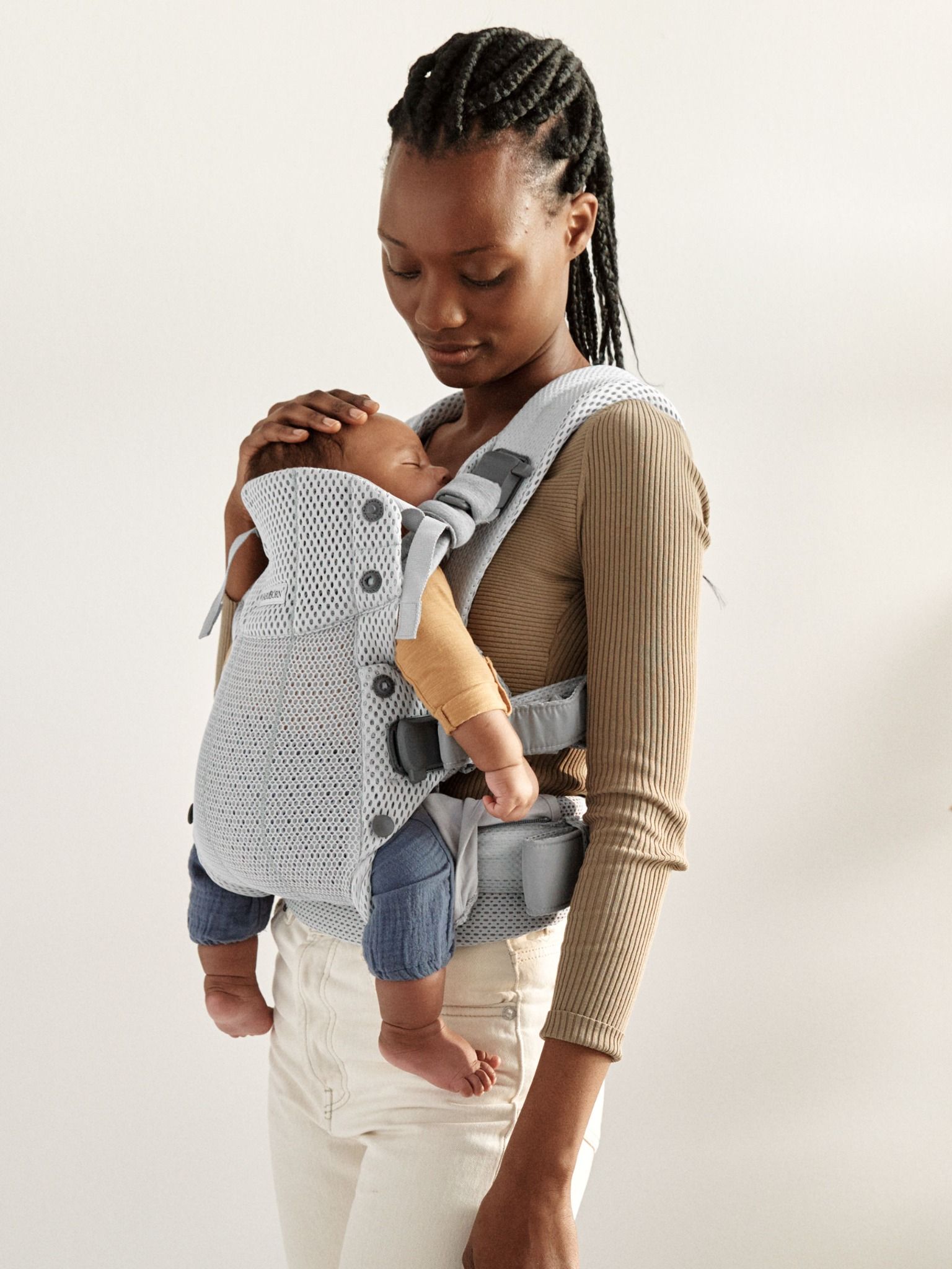  Địu Trẻ Em Baby Bjorn Baby Carrier Harmony - Màu Xám 