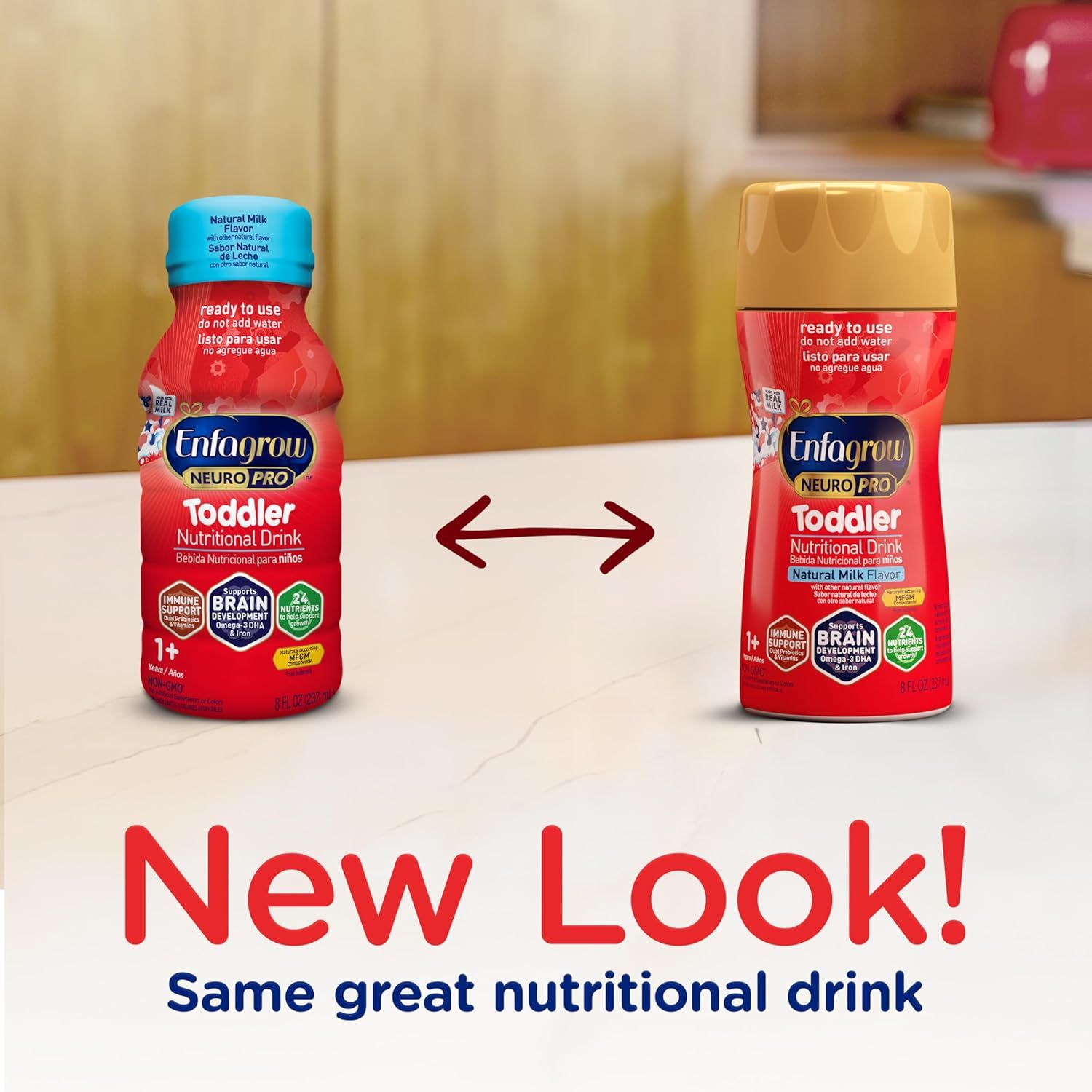  Sữa Nước Enfagrow NeuroPro Toddler Nutritional Drink - Natural Milk Flavor Cho Bé Từ 1 Tuổi (237ml) 