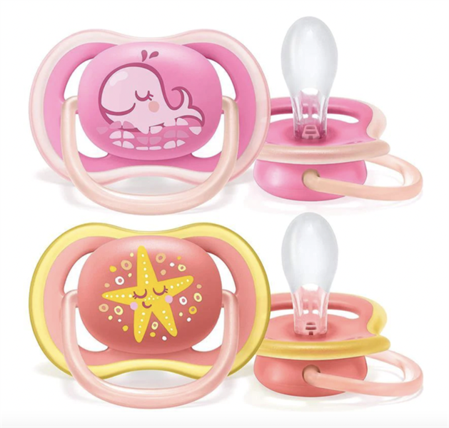  Set 2 Ti giả Philips Avent Ultra Air Pacifier 6-18 tháng (Whale/Starfish) 