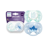  Set 2 Ti Giả Philips Avent Thông Khí Ultra Soft 0-6 Tháng 