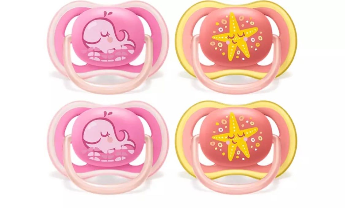  Set 2 Ti giả Philips Avent Ultra Air Pacifier 6-18 tháng (Whale/Starfish) 