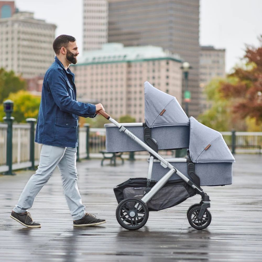  XE ĐẨY UPPABABY THE VISTA V2 + NÔI SƠ SINH - MÀU GREYSON 