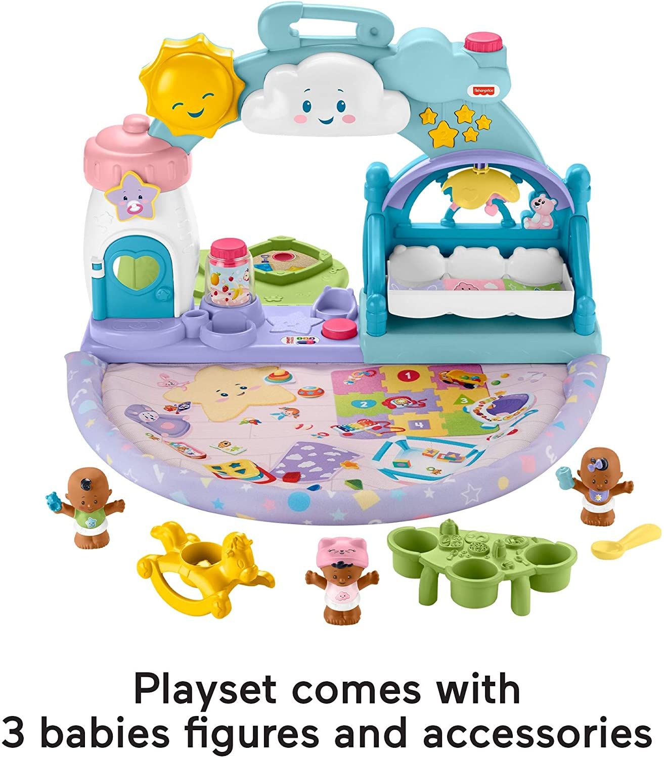  Bộ đồ chơi Fisher-Price Little People 1-2-3 Babies Playdate Musical playset 