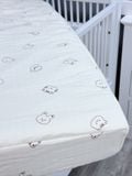  Drap Nệm Cũi Vải Xô Trần Có Lót Chống Thấm HV Bedding (70x130 cm) 