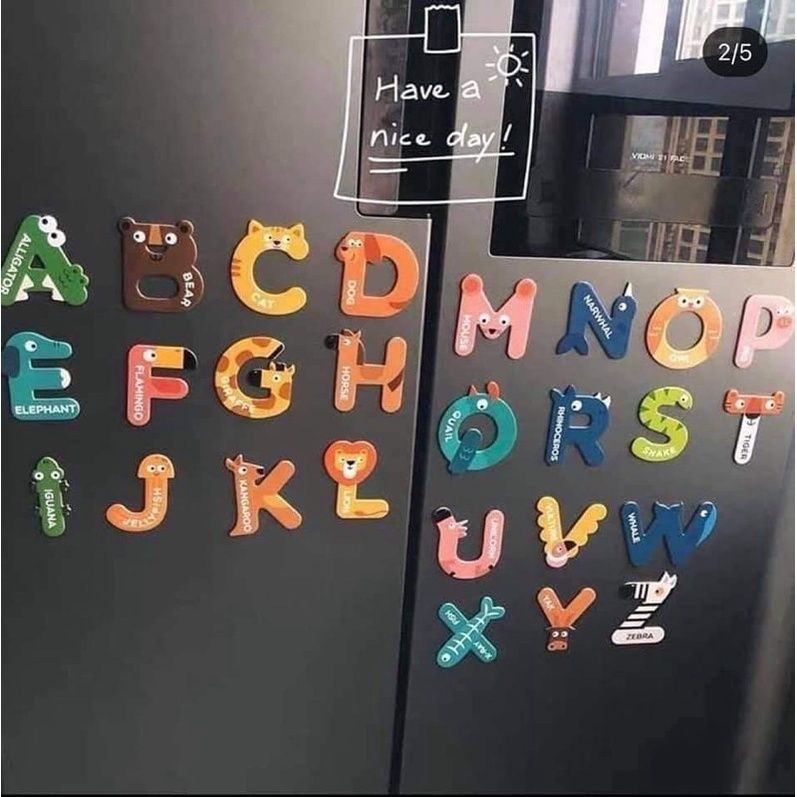  Bảng chữ cái tiếng anh nam châm cho bé Mideer Letter Magnets 