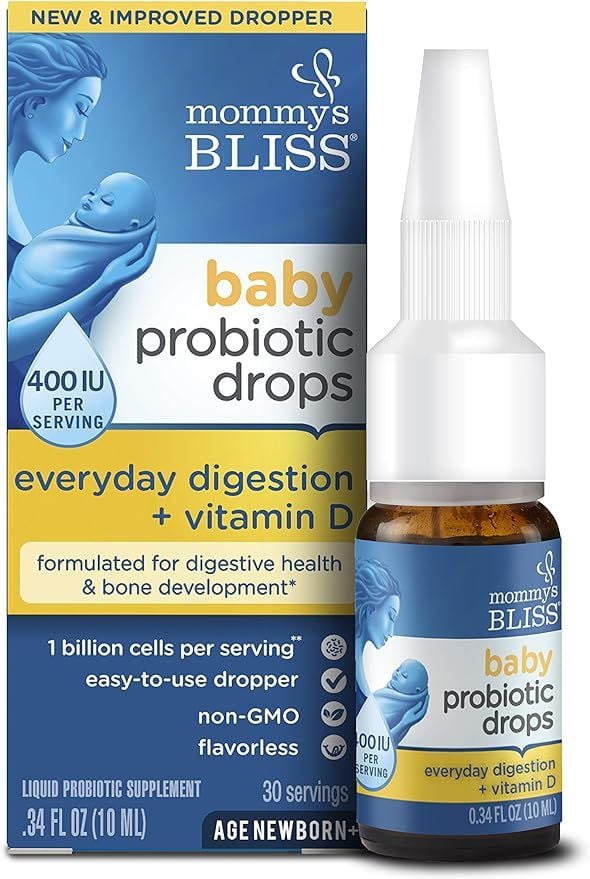  Vitamin D kết hợp men vi sinh Mommy's Bliss Baby Probiotic Drops 10ml 