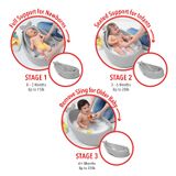  Chậu tắm bé Skip Hop Baby Bath Tub 3 in 1, Moby, Grey 