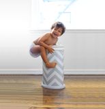  Thùng xử lý tã cho bé Ubbi diaper pail, Gray Chevron 