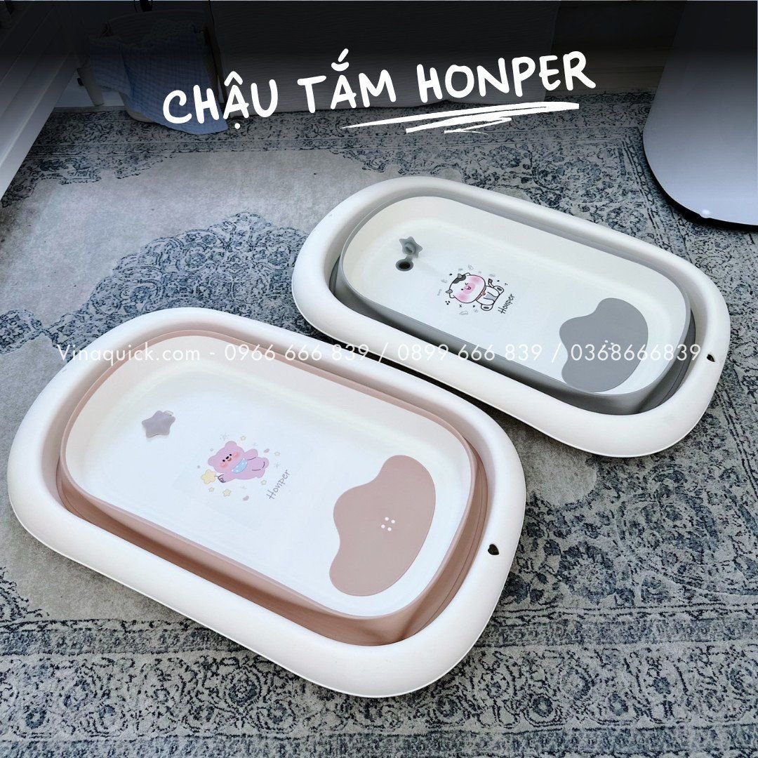  Chậu Tắm Gấp Gọn Kèm Phao Honper Cao Cấp HP-114 